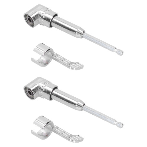 2 ensembles de porte-embouts d'angle à 105, 0,25 po Chrome 1
