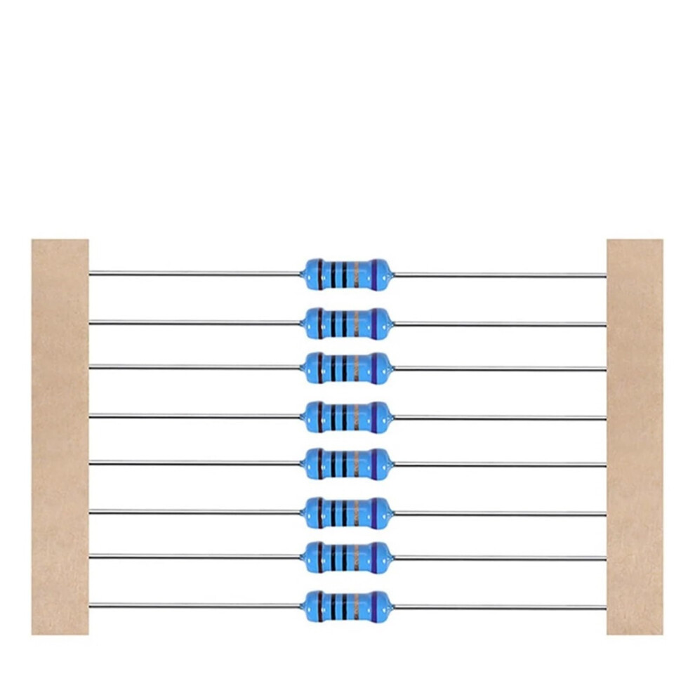 100Pcs 1/4W Metal Film Resistors 1 Ohm To 4.7M Ohm Including 100R 220R 330R 1K 2.2K 4.7K 10K 22K 47K 100K 6493810649202