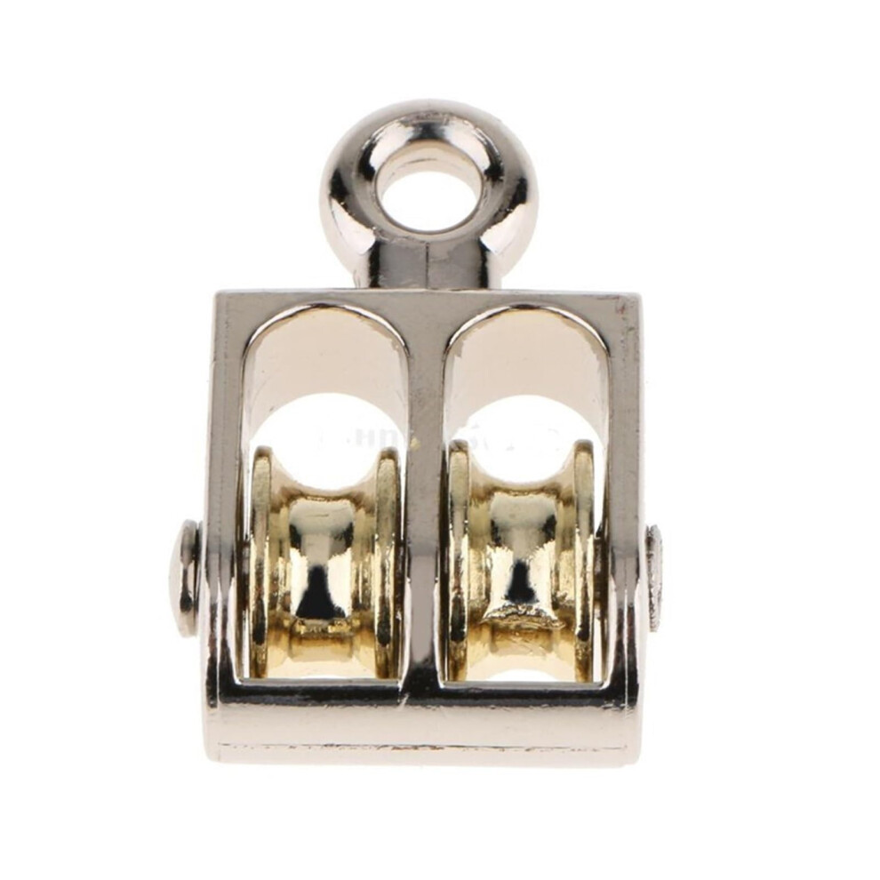 36Mm Metal Disc Zinc Alloy Fixed Pulley Crown Block Mini Single Double Pulley Block Tackle Lifting Wheel 6482260621913