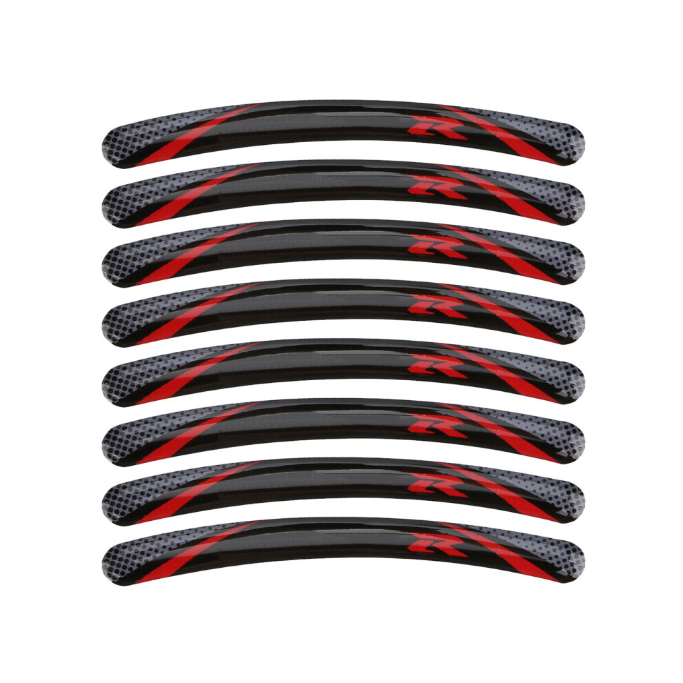 8Pcs Wheel Rim Stickers Waterproof Reflective Tire 9121376548475