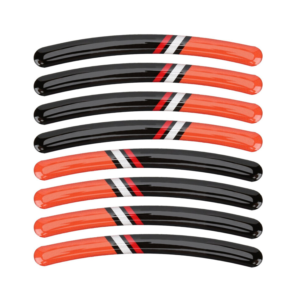 8Pcs Wheel Rim Stickers Waterproof Reflective Tire 9121376548505