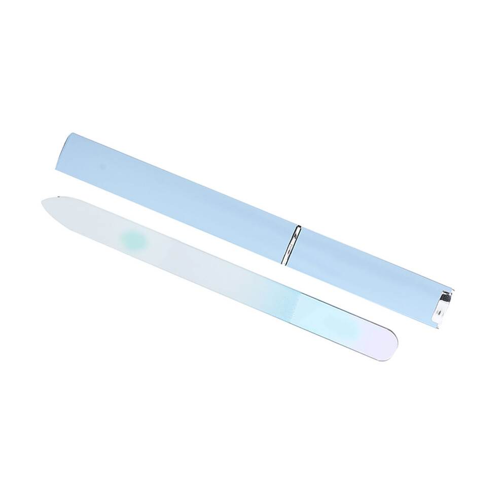 Non-Toxic Blue Glass Nail Sanding Files for Safe & Harmless Use