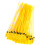 100pcs 40cm Yellow Plastic Security Seals with Number for Logistic Use 15