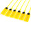 100pcs 40cm Yellow Plastic Security Seals with Number for Logistic Use 11