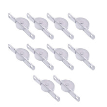 Sliding Door Rollers, Metal and Nylon Furniture Wheels, 10 Pieces, Heavy-Duty, Compatible with Various Door Styles