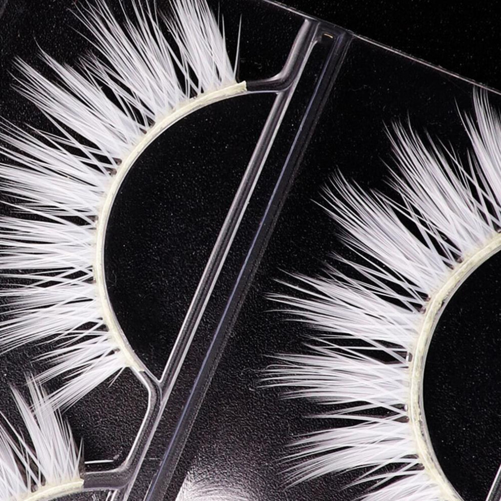 White False Eyelashes Cosplay Makeup Masquerade Party, 34Mm Length