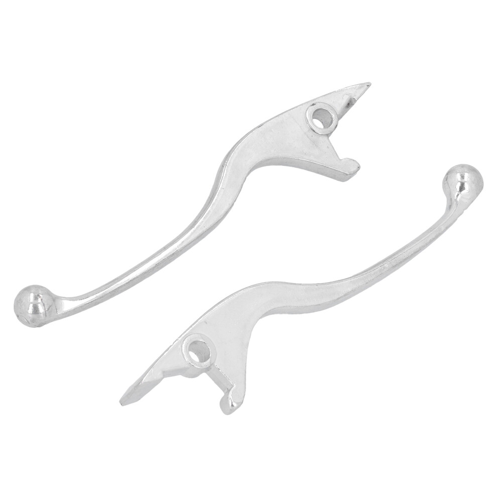 Motorcycle Atv Moped Brake Levers 0.3In Mounting Hole Replacement Pair Silver 8791340510749