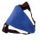 Breathable PU Leather Boxing Groin Guard Protector Blue, Average Size 7