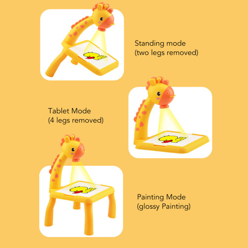Kids Deer Drawing Projector 3-Level Adjustable Battery-Powered with Sound 2