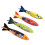 4 pezzi Razzo torpedo 13x3.5x2.5 cm Colore 6