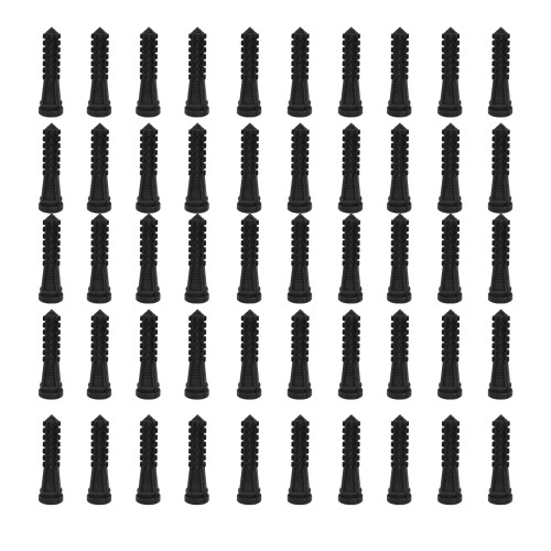 50 pezzi di dita per spellare le piume, nero, 93x25 mm 1