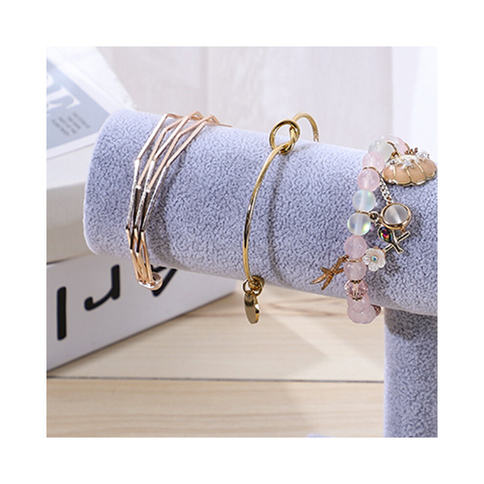 SchmuckdisplaystäNder Einfacher, Modischer Armreif- Und Haargummi-Halter FüR Zuhause Oder SchmuckgeschäFt PräSentation Grau, Einreihig-image