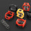 Improved 2-Pack Spring Hinge Clamp with Spring Grip Handle and Secure Buckles for Stable Driving Experience Red 4