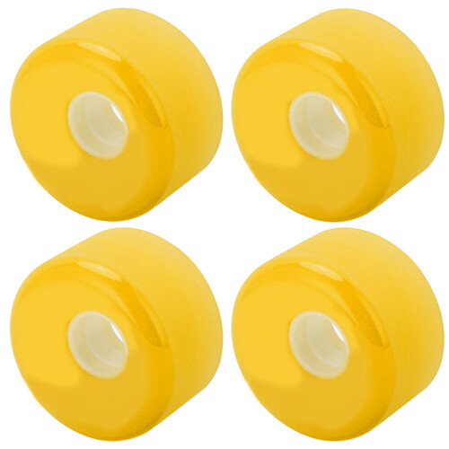 Ponte 4 pezzi 70x42mm 80A Ruote da skateboard gialle 1