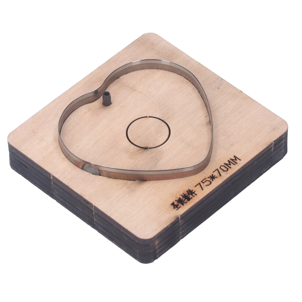 Leather Punching Die Heart Shape Alloy Steel Wood