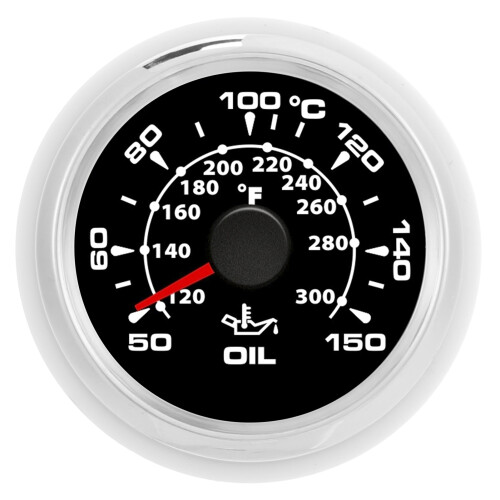 2in Digital Oil Temperature Gauge 361‑19Ohm 1