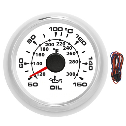 2in Digital Oil Temperature Gauge 361-19Ohm