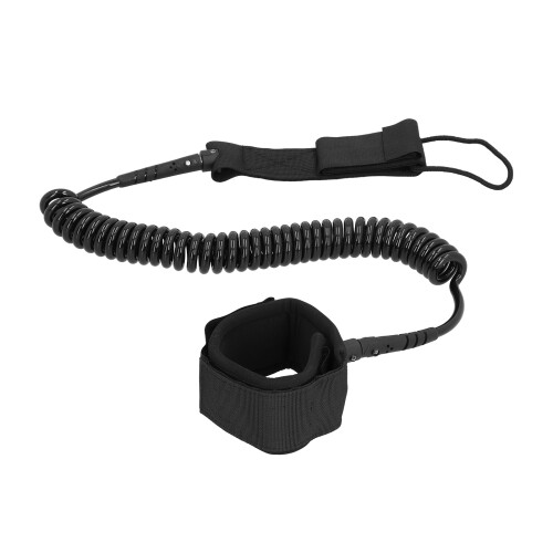 Black Ankle Leash for Paddle Board Safety Surfing Rope 10ft for Flatwater Use 1