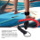 Stand Up Paddle Surfboard Leash Red, 7mm Urethane Cord Safety Guard 9