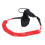 Stand Up Paddle Surfboard Leash Red, 7mm Urethane Cord Safety Guard 10