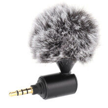 Mini 3.5mm Plug & Play Cardioid Lavalier Microphone for Phones & Cameras
