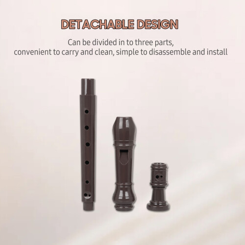 J32 ABS Soprano Descant Recorder German Style 8