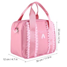 Sac de ballet pour filles 301222 cm, grande capacité, noir/rose