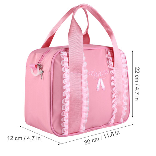 Borsa a spalla singola con zip Tote Rosa-XL 30*12*22cm