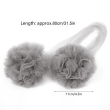 Grey Baby Bed Mosquito Net Hanging Flower Ball Crib Decor 11cm