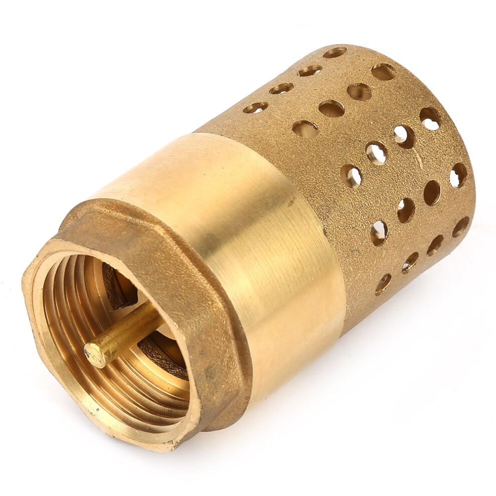 Dn25 Brass Foot Valve With Mesh Strainer & Precision Female Thread 8751340522227