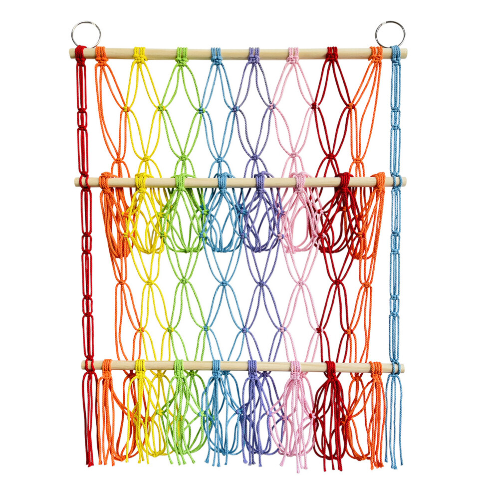 (type4) Woven Cotton Rope Stuffed Animal Storage Net Easy And Neat Layering-image-OPC-PJKMSQN-NEW