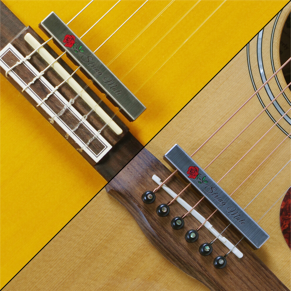 Guitar String Mute Dampener and 6 PCS Celluloid