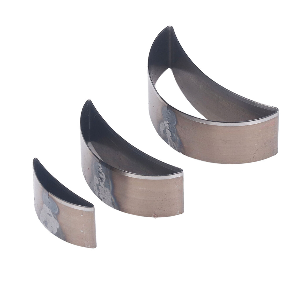 3PCS Cutting Die Set Alloy Steel Curved Moon Shape