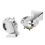 2 pezzi clacson auto 510 Hz 115 dB argento 12V 30W 3