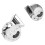 2 pezzi clacson auto 510 Hz 115 dB argento 12V 30W 14