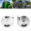 2 pezzi clacson auto 510 Hz 115 dB argento 12V 30W 15