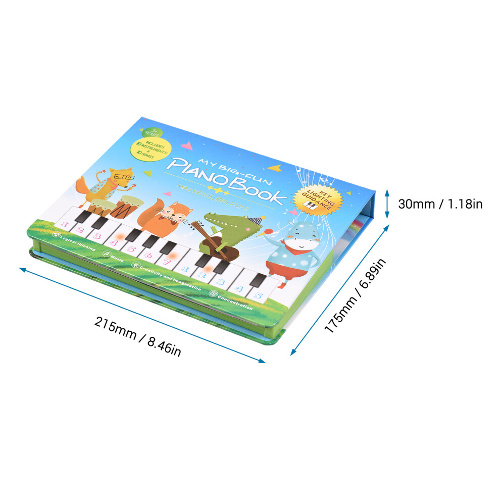 Bigfun 20-key Piano Book Electronic Piano Keyboard