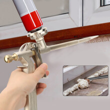 2PC Durable Aluminum Alloy Foam Gun for Filling & Sealing Insulation