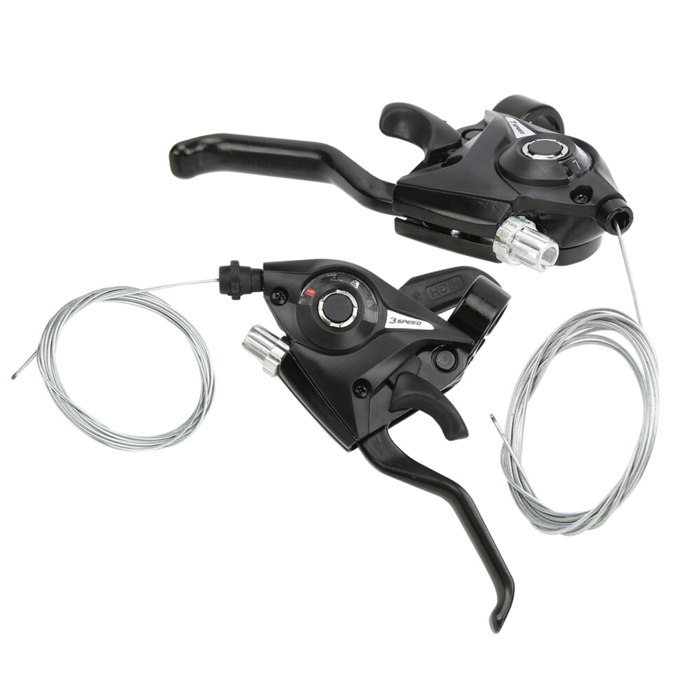 WAKE MTB Road Bike Shifter Brake Levers 21 Speed 3X7 with Shift Cable
