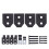 2in Full Lift Kit Front Rear Lifting Carbon Steel 2