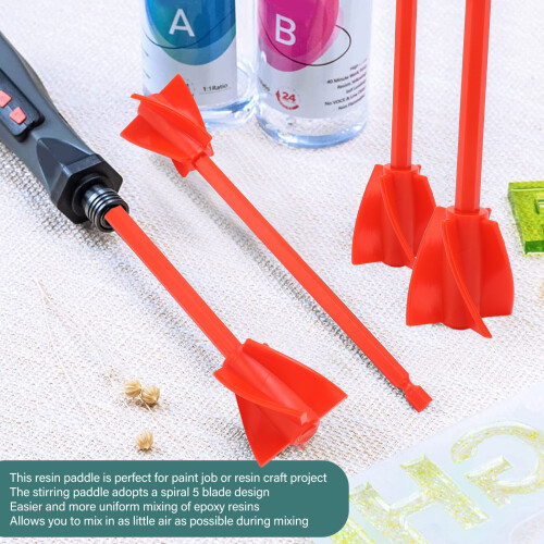 Durable ABS Resin Mixer Paddles - 4Pcs 5 Blades Multi-Function Use 2