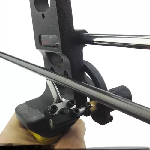 Right Hand Aluminum Arrow Rest for Compound Bow Hunting, Black 2