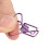 100 Stück herzförmige Binderclips, klein, lila 12