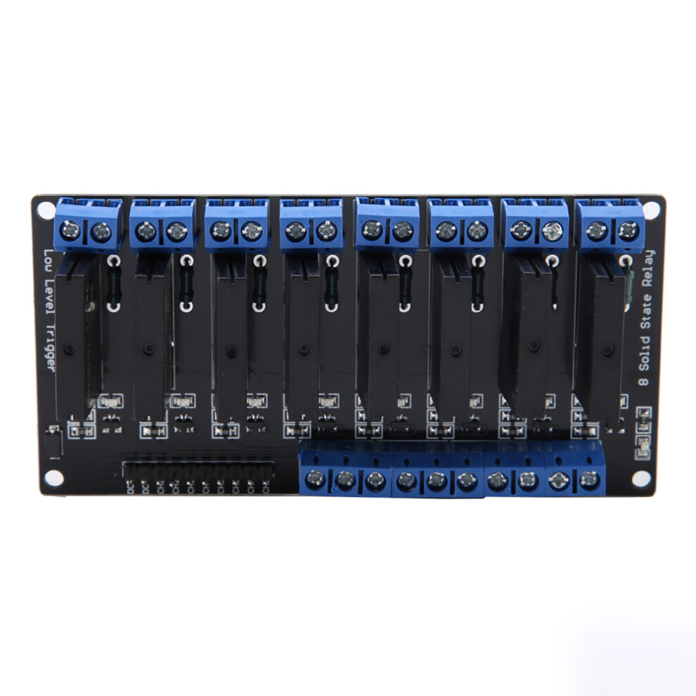8 Channel Solid State Relay Module Dc-Ac With Fuse Low Level Trigger 9391340531516