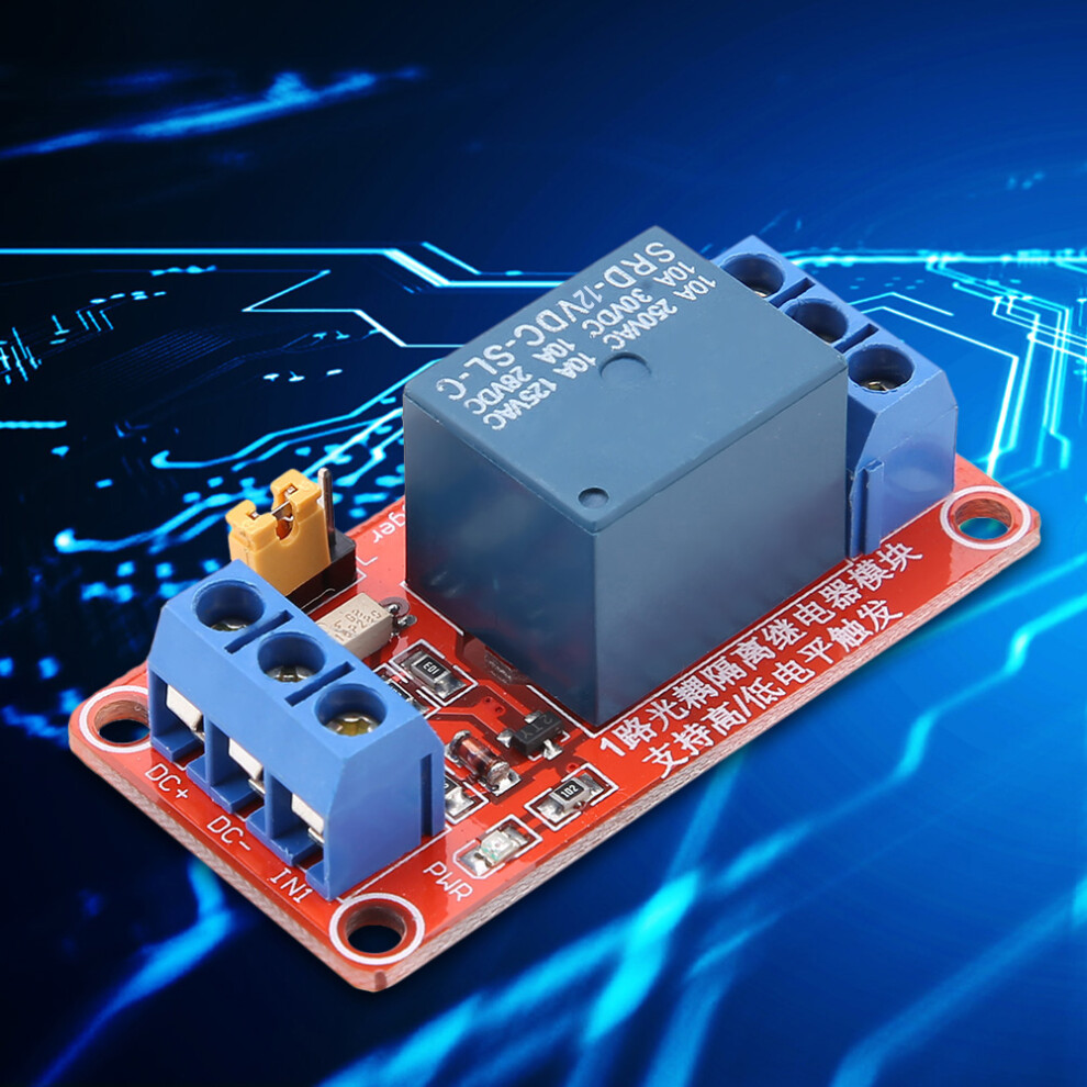 1 Channel 12V Optocoupler Relay Module High & Low Level Trigger 7901340531946