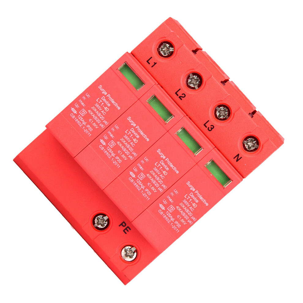 Low Voltage Surge Protector 40Ka 385V 4P House Arrester Device 20A 8401340531872