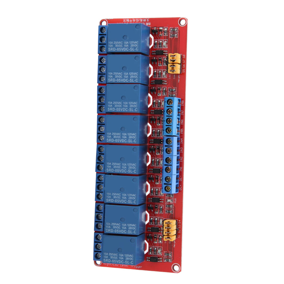 8 Channel Optocoupler Relay Module Board 5V Trigger For Electronic Projects 5091340531922