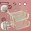 GEEZY GEEZY Stacking Storage Baskets Set 4 Open Front Kitchen, Fruits, Veg, Snack Organiser 3