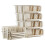 GEEZY GEEZY Stacking Storage Baskets Set 4 Open Front Kitchen, Fruits, Veg, Snack Organiser 1