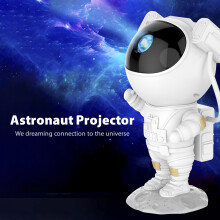 USB-Astronauten-Projektor Sternenhimmel Galaxie Sterne Projektor Nachtlicht LED-Lampe für Schlafzimmer Zimmerdeko Dekorative Nachtlichter